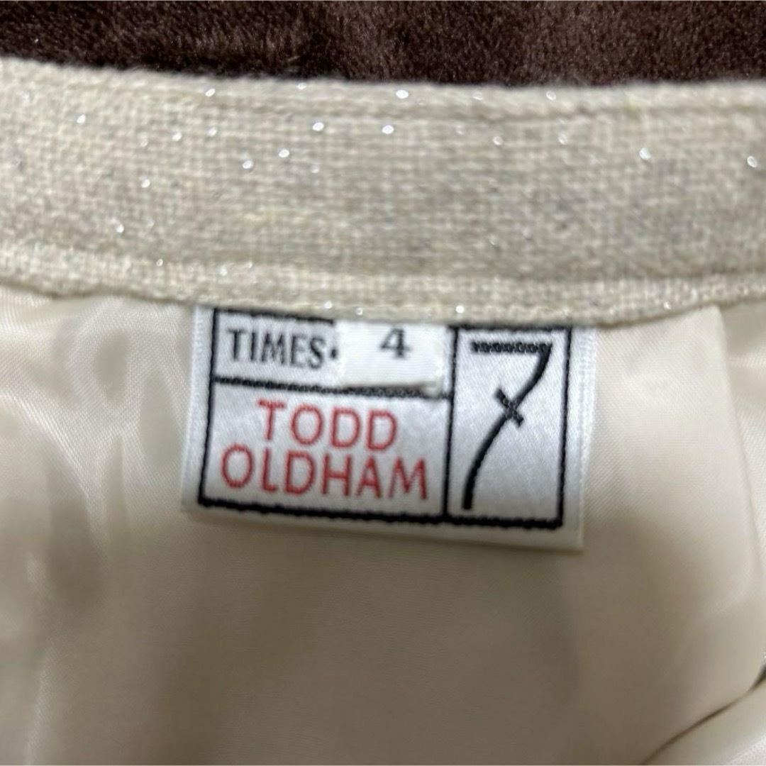 TODO OLDHUMウールラメスカート フリンジ レディースのスカート(ひざ丈スカート)の商品写真