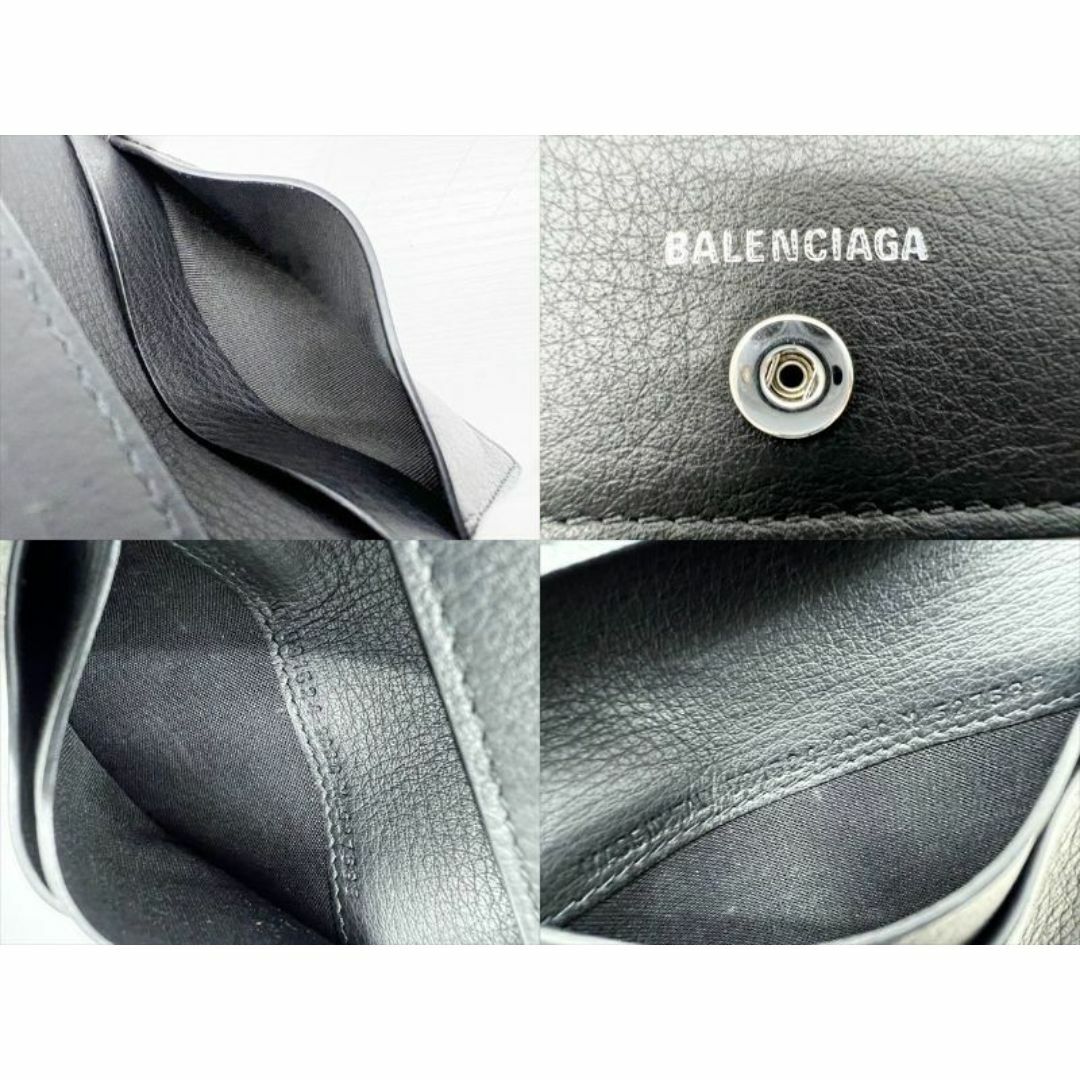 Balenciaga(バレンシアガ)の美品　バレンシアガ　エブリデイ　ロゴ　フラップカードケース　名刺入れ　黒 メンズのファッション小物(名刺入れ/定期入れ)の商品写真