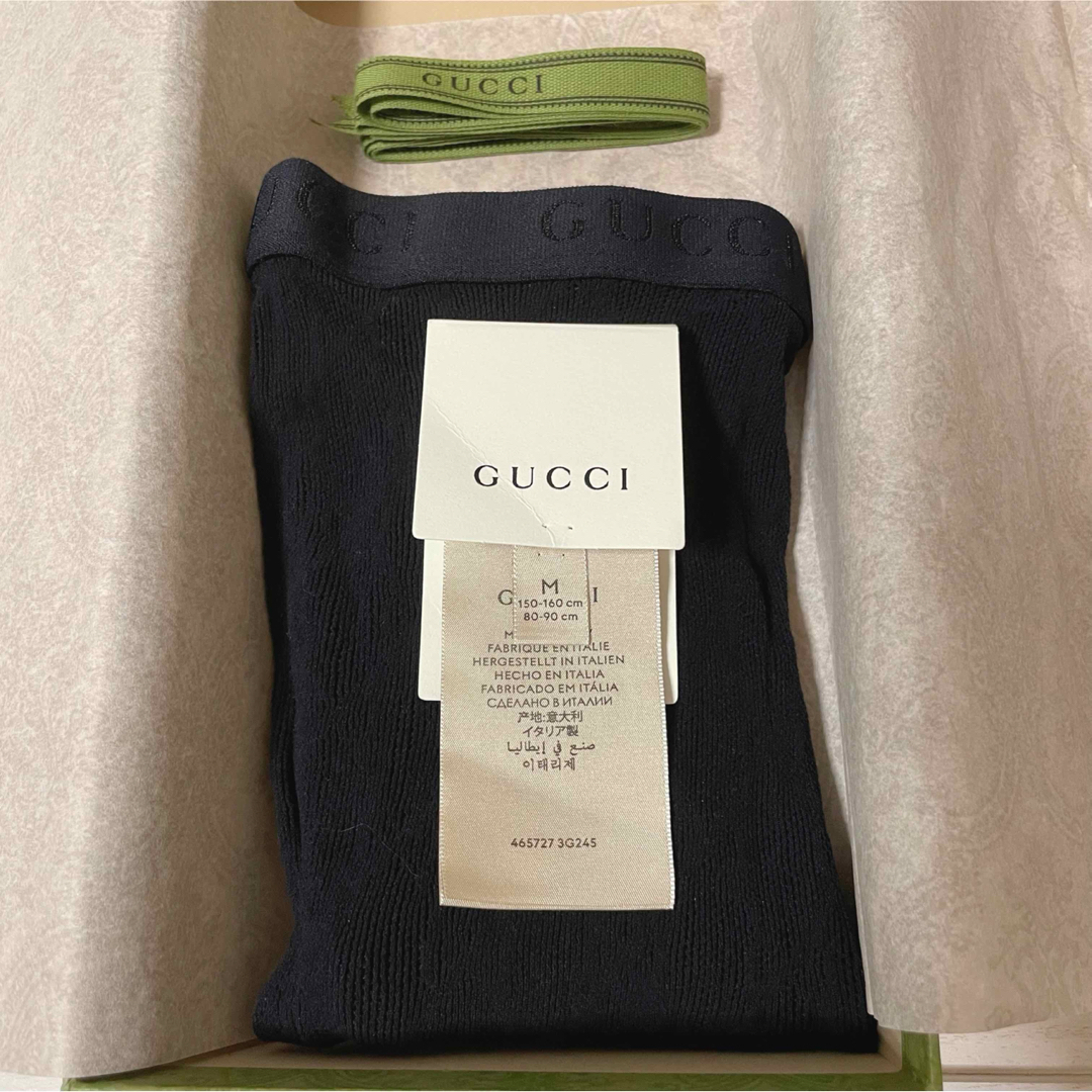 Gucci(グッチ)の日曜日まで限定価格☆GUCCI GGロゴ入りブラックタイツ レディースのレッグウェア(タイツ/ストッキング)の商品写真