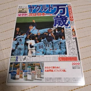 プロ野球ヤクルトスワローズ　下敷き(記念品/関連グッズ)