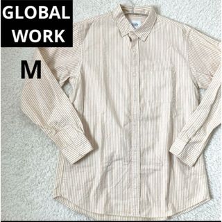 グローバルワーク GLOBALWORK ストライプ シャツ(M