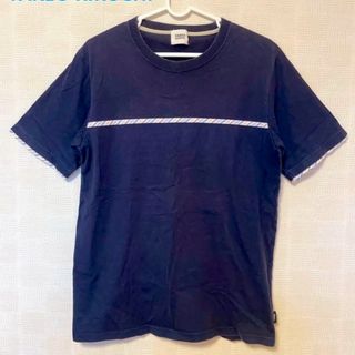 タケオキクチ(TAKEO KIKUCHI)のTAKEO KIKUCHI ネイビートップス(Tシャツ/カットソー(半袖/袖なし))