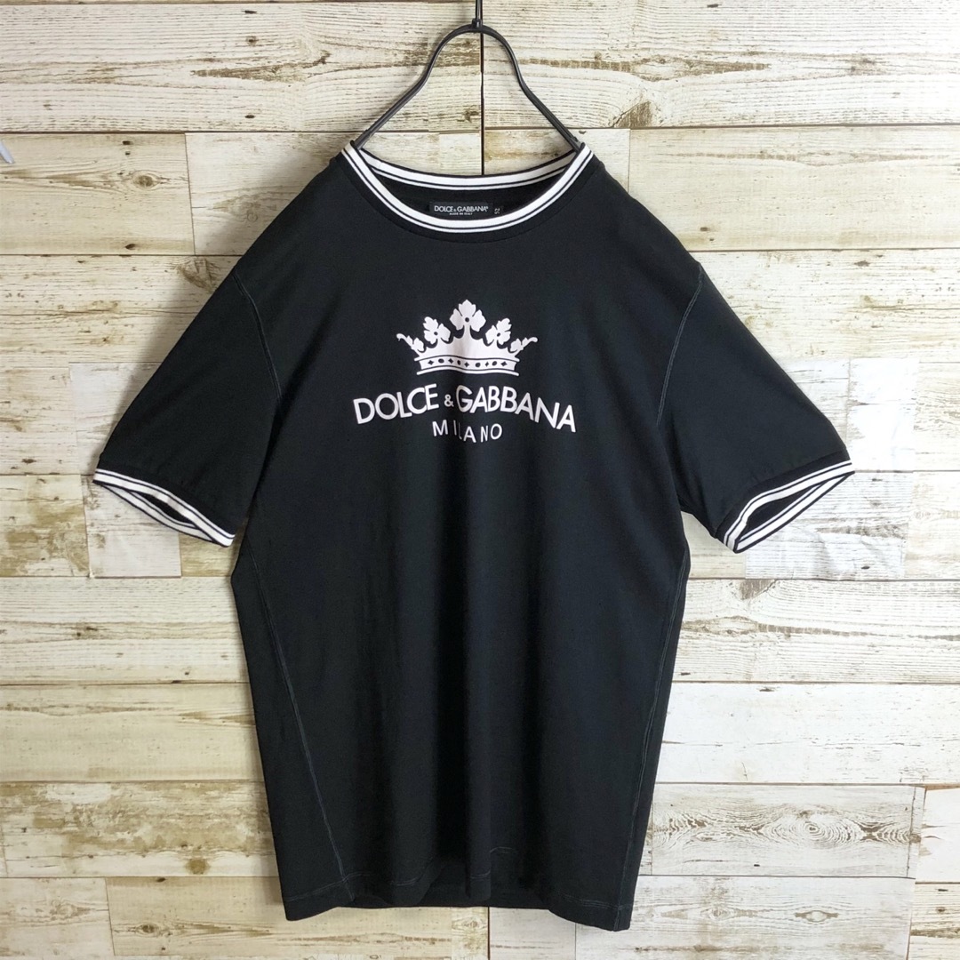 DOLCE&GABBANA(ドルチェアンドガッバーナ)のDOLCE&GABBANA ドルガバ tシャツ ビックロゴ入り 希少デザイン メンズのトップス(Tシャツ/カットソー(半袖/袖なし))の商品写真