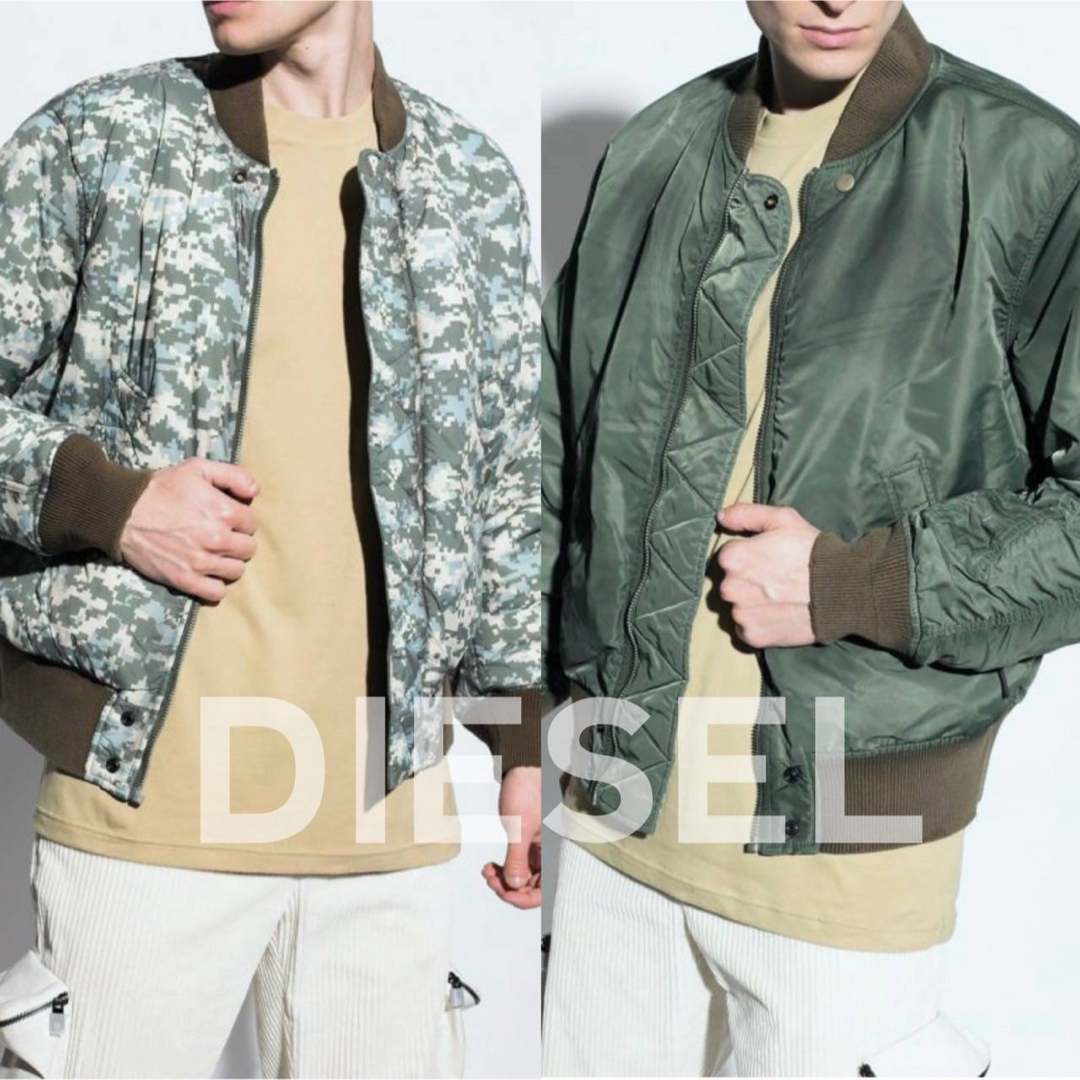 DIESEL(ディーゼル)の新品 DIESEL ディーゼル リバーシブル 中綿入り ボンバー ジャケット L メンズのジャケット/アウター(ブルゾン)の商品写真