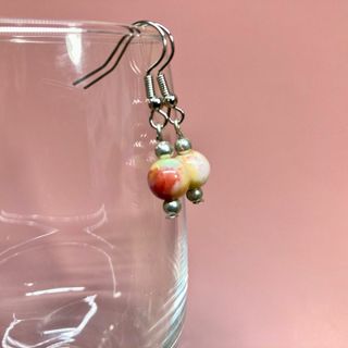 キャンディジェイド 一粒フックピアス イヤリング 8mm　S　#5 (ピアス)