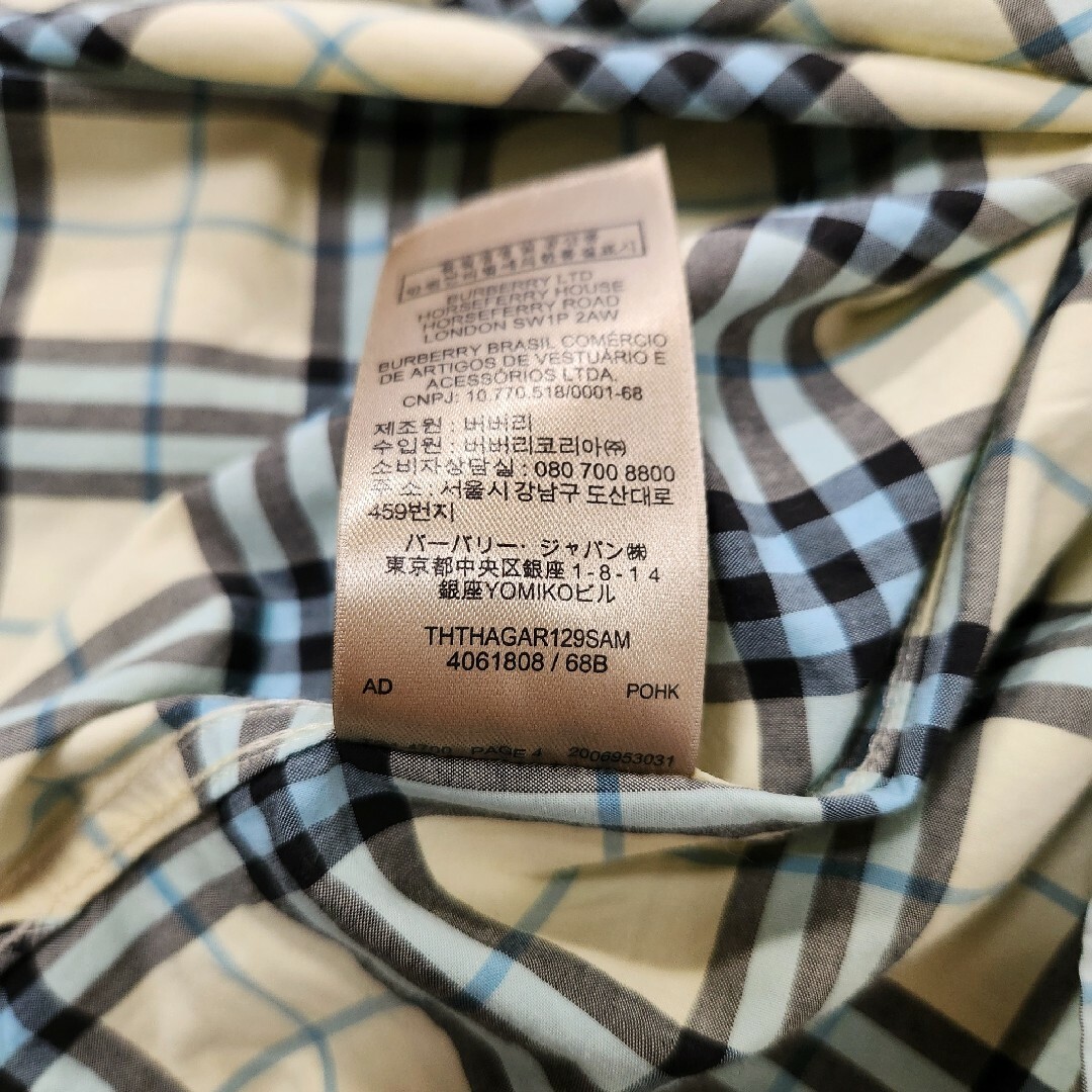 BURBERRY(バーバリー)の正規品 現行タグ BURBERRY ノバチェック 長袖シャツ メンズのトップス(シャツ)の商品写真