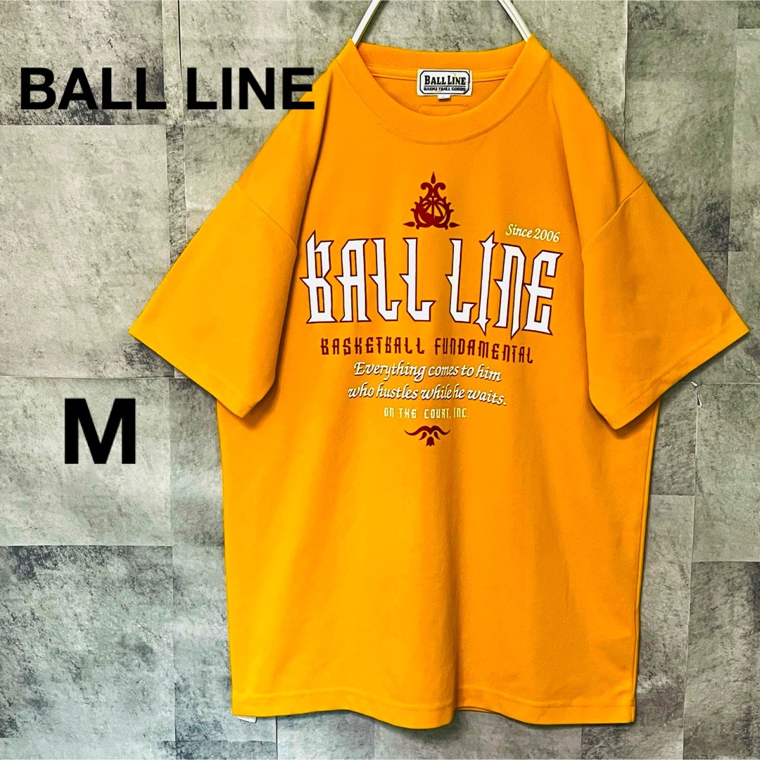 BALL LINE Tシャツ　バスケットボール　M オレンジ メンズのトップス(Tシャツ/カットソー(半袖/袖なし))の商品写真