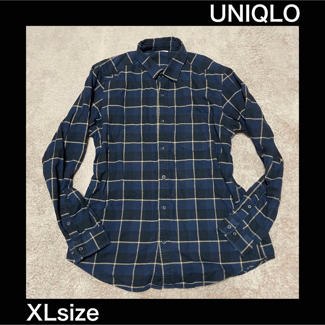 UNIQLO(ユニクロ)の【万能カラー大きいサイズ】ユニクロチェックシャツ　XLサイズ　uniqlo  メンズのトップス(シャツ)の商品写真