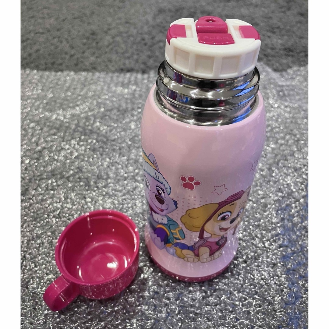 パウパトロール ステンレス水筒(ストロー&コップ兼用) 500ml ピンク キッズ/ベビー/マタニティの授乳/お食事用品(水筒)の商品写真