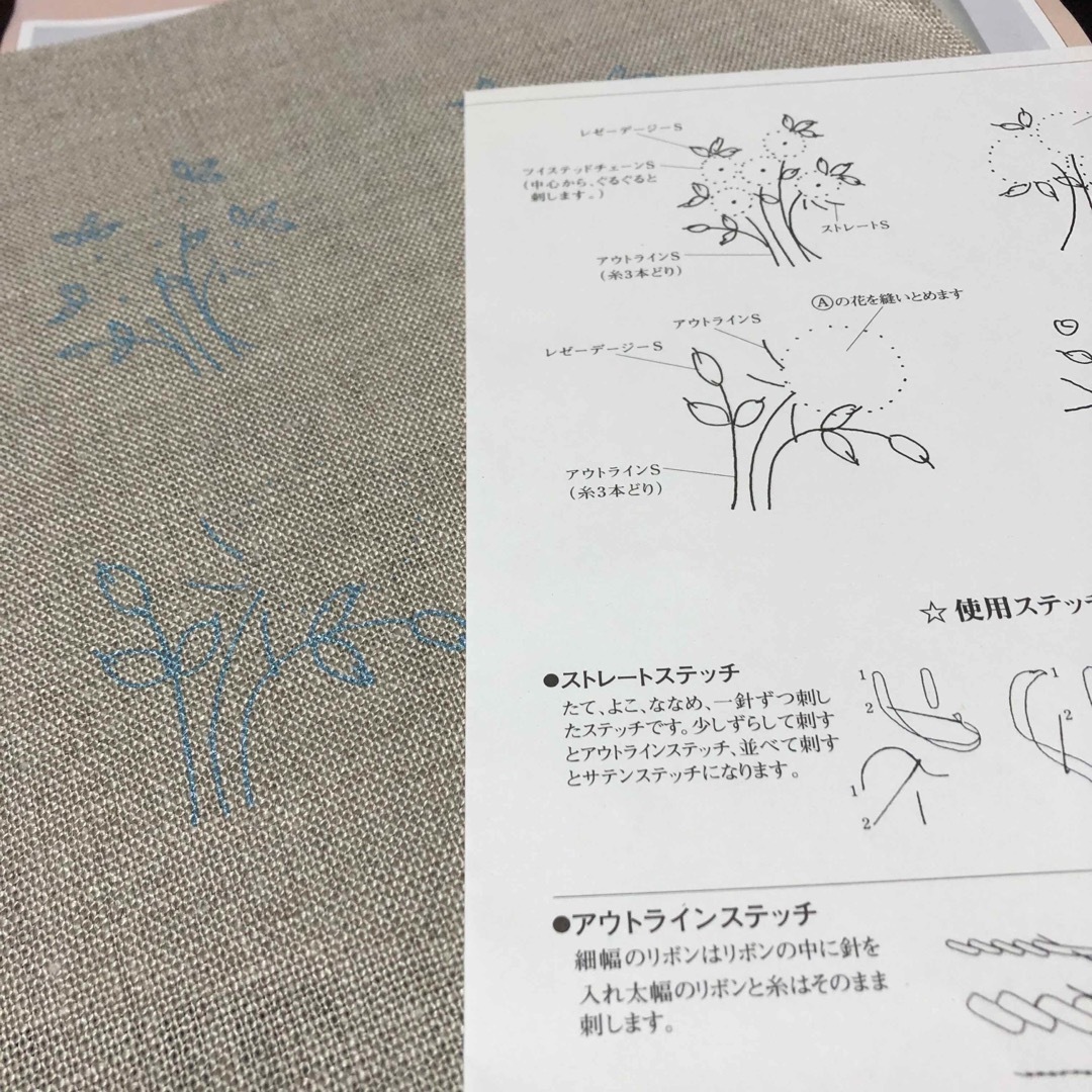 バラのファンタジー リボン刺繍キット   ハンドメイドの素材/材料(その他)の商品写真