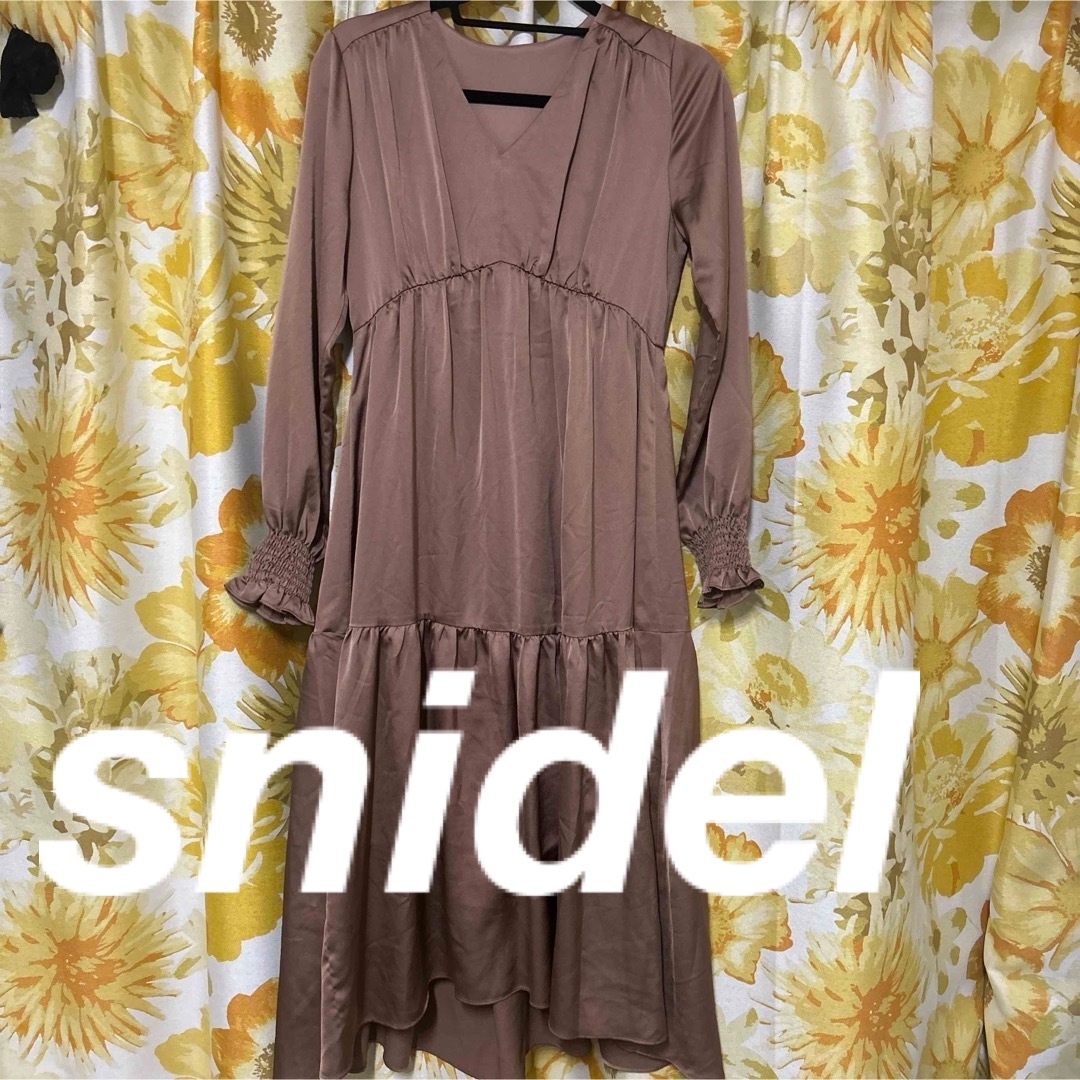 SNIDEL(スナイデル)の【snidel】フレアロングワンピース レディースのワンピース(ロングワンピース/マキシワンピース)の商品写真