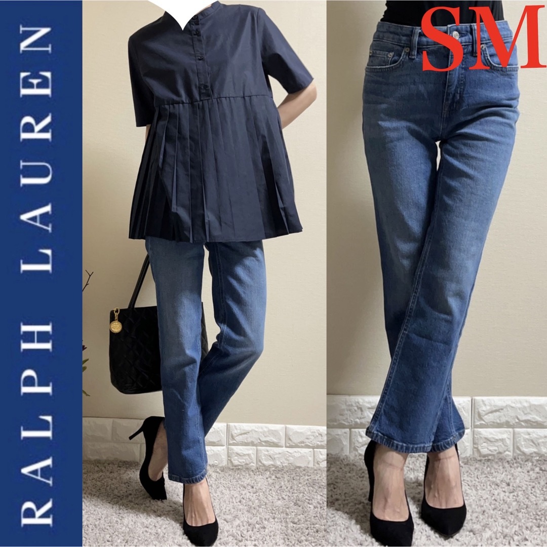 Ralph Lauren(ラルフローレン)のRALPH LAUREN ラルフローレン ストレッチ　ストレート　デニム  SM レディースのパンツ(デニム/ジーンズ)の商品写真