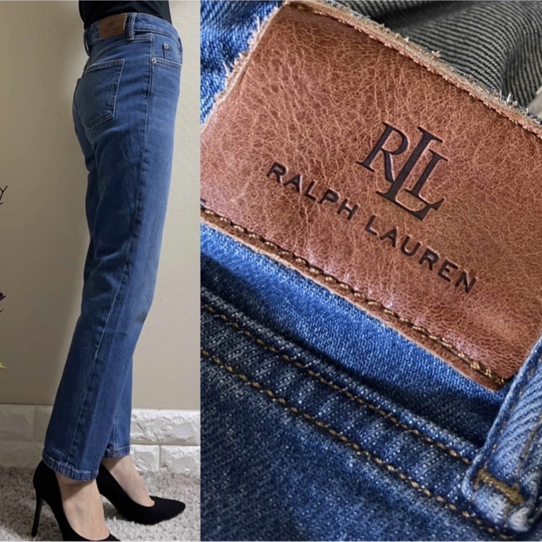 Ralph Lauren(ラルフローレン)のRALPH LAUREN ラルフローレン ストレッチ　ストレート　デニム  SM レディースのパンツ(デニム/ジーンズ)の商品写真