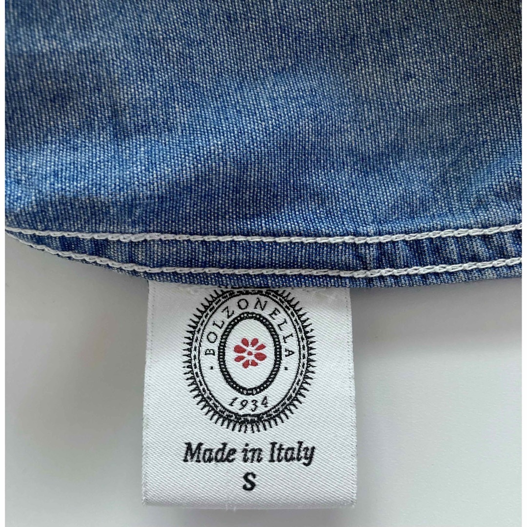 BOLZONELLA(ボルゾネッラ)のBOLZONELLA イタリア製 シャンブレーウエスタンシャツ 38/15  メンズのトップス(シャツ)の商品写真