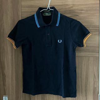 FRED PERRY - 【中古】FREDPERRY フレッドペリーポロシャツ ネイビー 36 イタリア製