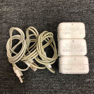 アップル(Apple)のApple アップル USB Power Adapter 10W 充電器 3個(バッテリー/充電器)