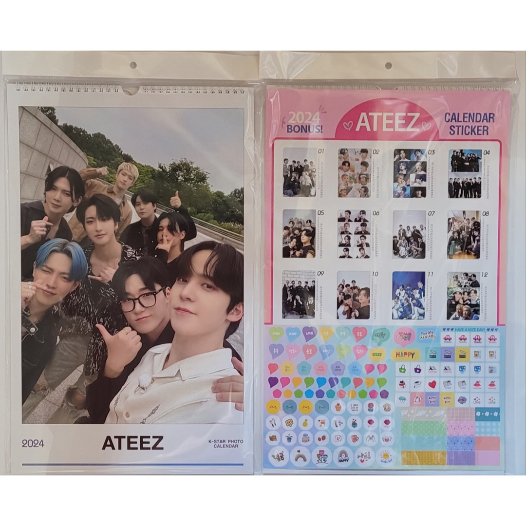 ATEEZ(エイティーズ)のラスト1点❣️ateez 壁掛けカレンダー エンタメ/ホビーのCD(K-POP/アジア)の商品写真