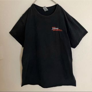 ギルタン(GILDAN)の企業刺繍ワンポイントロゴTシャツテリージョーンズドライウォールtシャツtee黒(Tシャツ/カットソー(半袖/袖なし))