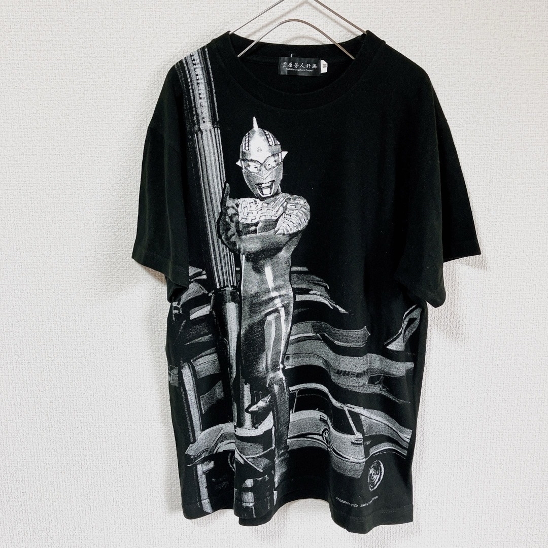 BANDAI(バンダイ)の菅原芳人計画 ウルトラマンセブンTシャツ 半袖 黒 メンズのトップス(Tシャツ/カットソー(半袖/袖なし))の商品写真
