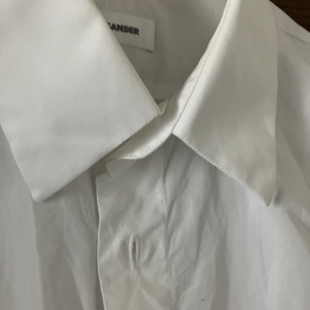 Jil Sander(ジルサンダー)の【美品】JIL SANDER ジルサンダー白シャツ　39 -15 1/2 メンズのトップス(シャツ)の商品写真