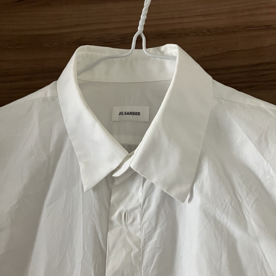 Jil Sander(ジルサンダー)の【美品】JIL SANDER ジルサンダー白シャツ　39 -15 1/2 メンズのトップス(シャツ)の商品写真