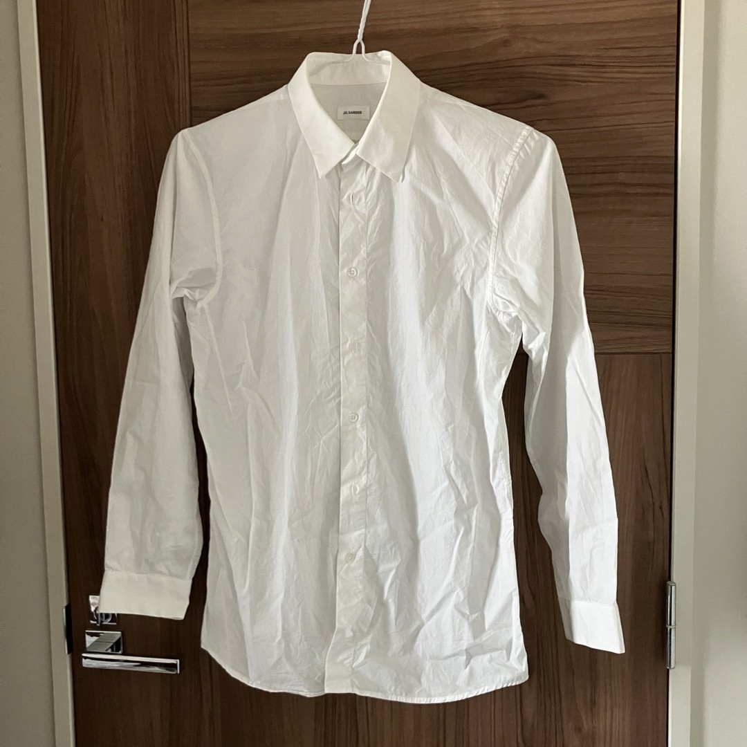 Jil Sander(ジルサンダー)の【美品】JIL SANDER ジルサンダー白シャツ　39 -15 1/2 メンズのトップス(シャツ)の商品写真