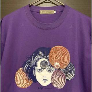 伊藤潤二　伊藤潤二展　Tシャツ　富江　うずまき　 半袖 プリント 黒谷あざみ(Tシャツ/カットソー(半袖/袖なし))