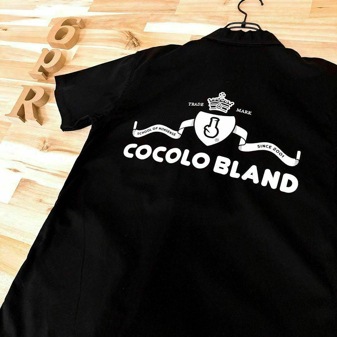 COCOLOBLAND(ココロブランド)の【ココロブランド】COCOLOBland バックプリント 半袖シャツ S 黒×白 メンズのトップス(シャツ)の商品写真