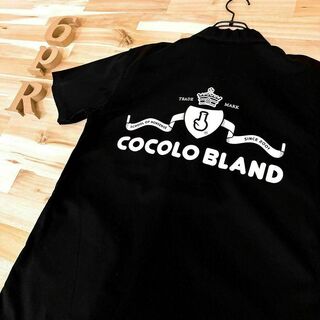ココロブランド(COCOLOBLAND)の【ココロブランド】COCOLOBland バックプリント 半袖シャツ S 黒×白(シャツ)