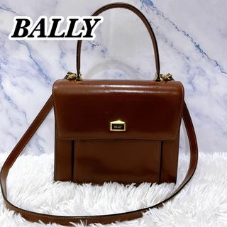 Bally - 良品　BALLY 2way フォーマルバッグ　ショルダーバッグ　レザー　ブラウン