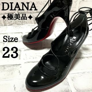 ダイアナ(DIANA)の✦極美品✦ DIANA ダイアナ レッドソール エナメル パンプス レースアップ(ハイヒール/パンプス)