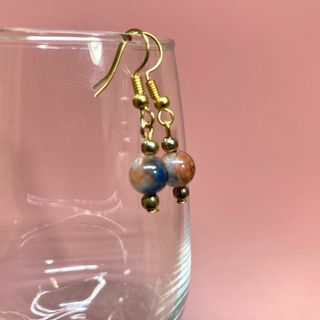 キャンディジェイド 一粒フックピアス イヤリング 8mm　G　#16 (イヤリング)