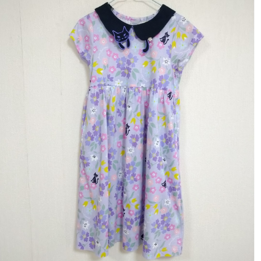 ANNA SUI mini(アナスイミニ)の大花柄カットワンピース キッズ/ベビー/マタニティのキッズ服女の子用(90cm~)(ワンピース)の商品写真