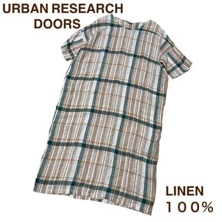 URBAN RESEARCH DOORS - URBAN RESEARCH DOORS アーバンリサーチ ワンピース リネン