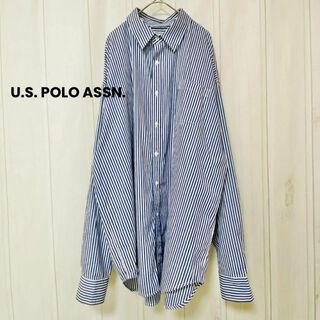 ユーエスポロアッスン(U.S. POLO ASSN.)のst920 U.S. POLO ASSN./長袖シャツ/ストライプコットンシャツ(シャツ)
