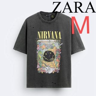 ZARA - ZARA⭐︎ NIRVANAⒸダメージTシャツ　グランジ　 ニルヴァーナ  