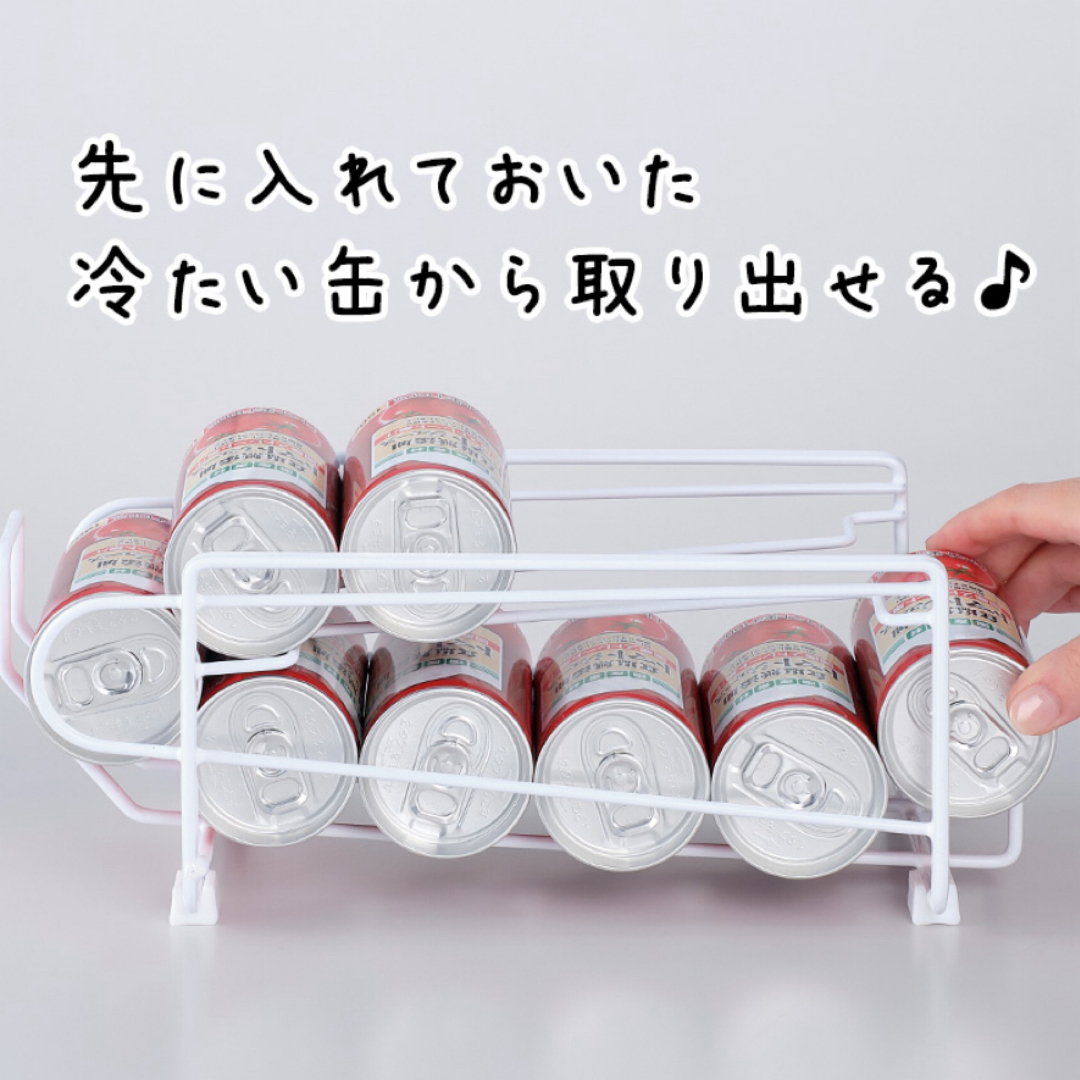 缶動ラック ミニ インテリア/住まい/日用品の日用品/生活雑貨/旅行(日用品/生活雑貨)の商品写真