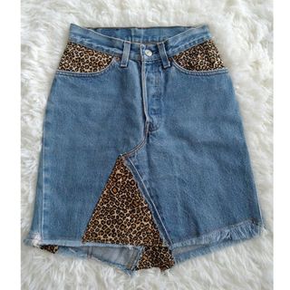 LEVI'S　デニムスカートレオパード柄