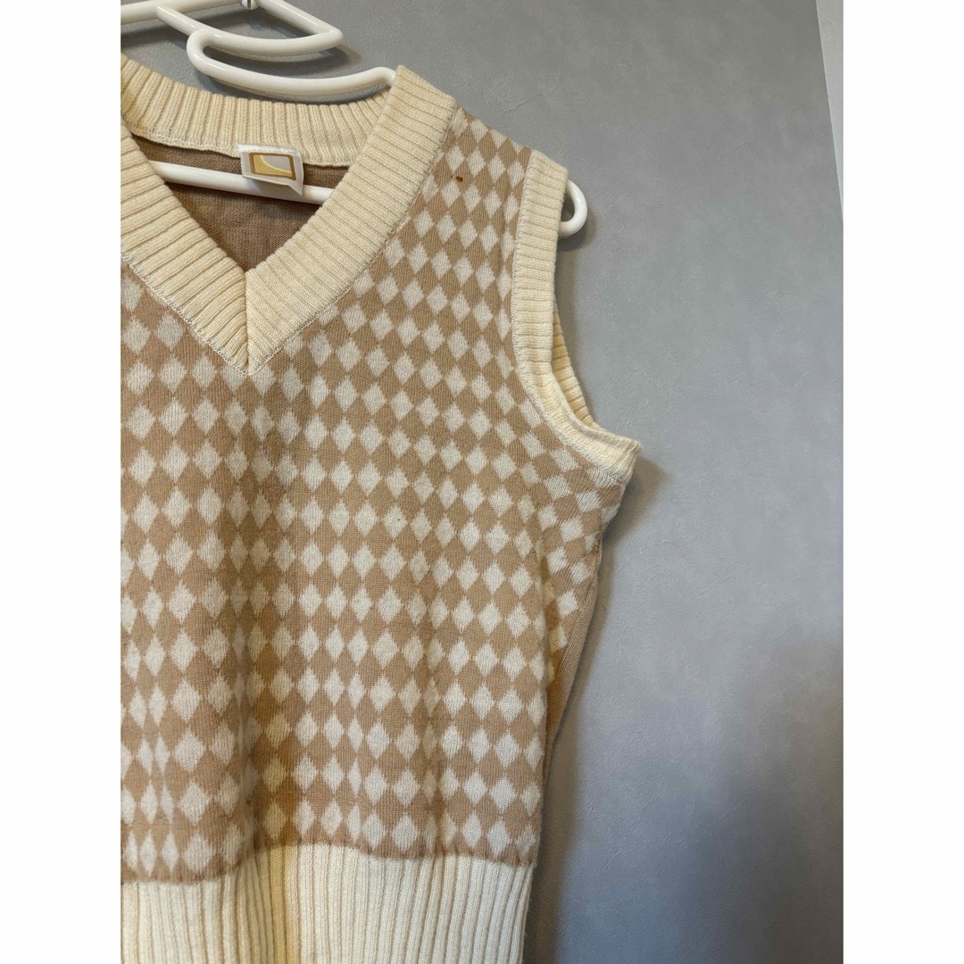 Lochie(ロキエ)のVintage cropped knit vest レディースのトップス(ベスト/ジレ)の商品写真