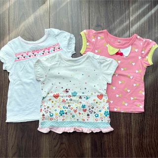 ☆まとめ売り☆ 半袖Ｔシャツ3枚セット　90㎝　女の子