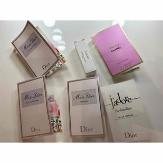 ディオール(Dior)の香水サンプル6個セット！ミスディオール　ラッキー　チャンス(香水(女性用))