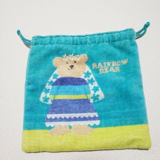 RAINBOW BEAR 巾着　コップ袋(ランチボックス巾着)