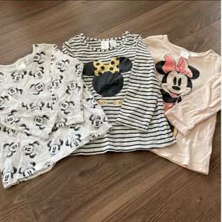 H&M - H&M ミニーちゃん ロンT 12-18M　3枚セット