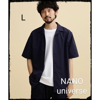 ナノユニバース(nano・universe)のNANO universe【美品】LB.04/イージーケアオープンカラーシャツ(シャツ)