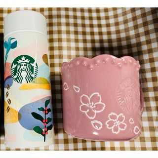 【セット品】スターバックス　ステンレスボトル　SAKURAマグカップ　2点セット(タンブラー)