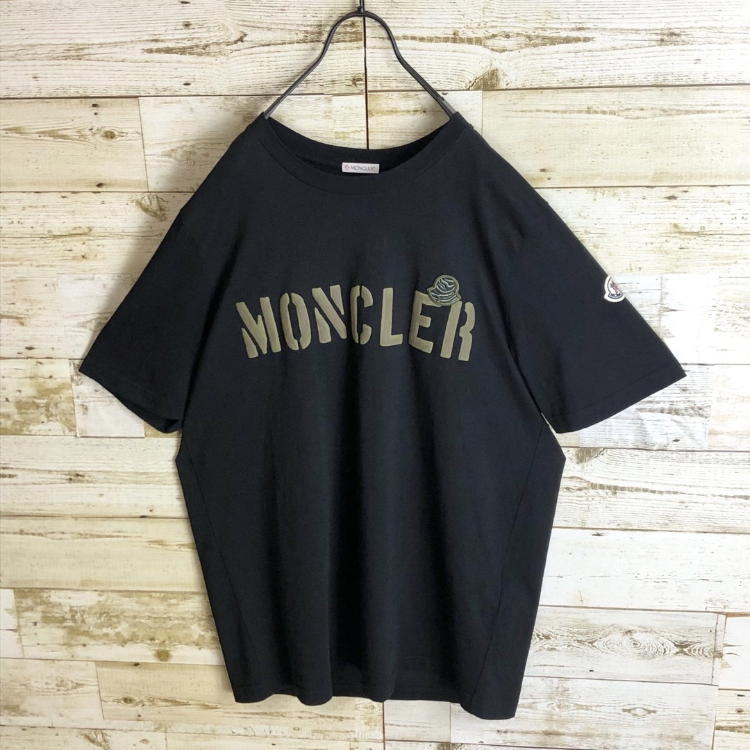 MONCLER(モンクレール)のMONCLER モンクレール tシャツ ビック刺繍ロゴ入り 美品 メンズのトップス(Tシャツ/カットソー(半袖/袖なし))の商品写真