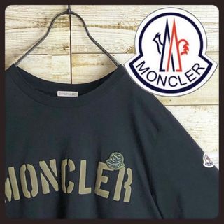 MONCLER - MONCLER モンクレール tシャツ ビック刺繍ロゴ入り 美品