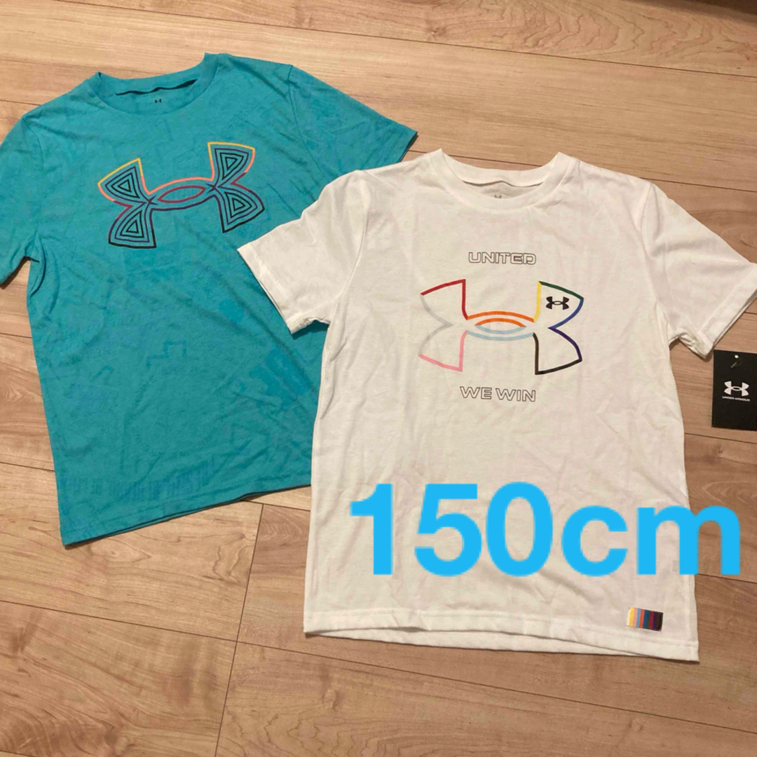 UNDER ARMOUR(アンダーアーマー)のアンダーアーマー  150cm YLG 半袖Tシャツ　2枚 キッズ/ベビー/マタニティのキッズ服男の子用(90cm~)(Tシャツ/カットソー)の商品写真