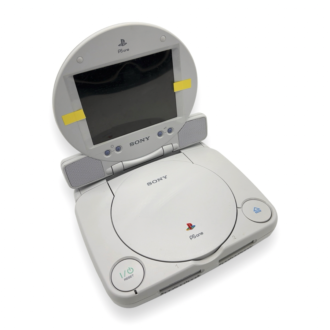PlayStation(プレイステーション)のSONY PSone 本体 LCDモニター SCPH-130 エンタメ/ホビーのゲームソフト/ゲーム機本体(家庭用ゲーム機本体)の商品写真