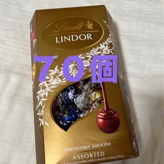 リンツ(Lindt)のリンドール  【本日限定価格】即決済限定　チョコレート７０コゴールドパッケージ(菓子/デザート)